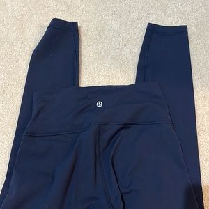 Navy Lululemon Wunder Under High Rise 25